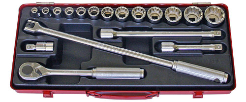 Ko-ken 4289M 1/2 Sq. Dr. 18 Piece 12-Point Metric Socket set  8-32mm