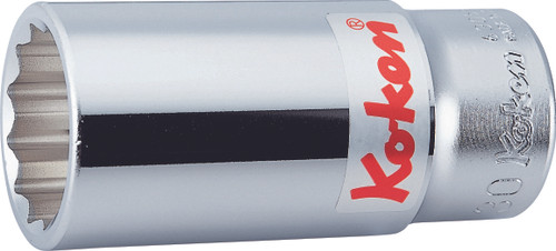 Ko-ken 6305M-63 3/4 Sq. Dr. Socket  63mm 12 point Length 100mm
