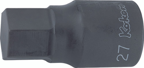 Ko-ken 8012M.80-24 1 Sq. Dr. Bit Socket  24mm Hex Length 80mm