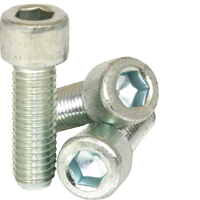 #10-24 x 3/8" Socket Head Cap Screws, Zinc-Bake Cr+3, Full Thread, Coarse (UNC), Alloy Steel, Qty 100