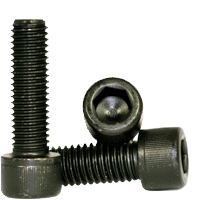 M2.5-0.45 x 6 mm Socket Head Cap Screws, Metric Class 12.9, Thermal Black Oxide, Full Thread, Coarse (UNC), ISO 4762 / DIN 912, Qty 100