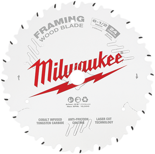 Milwaukee 48-40-0620 6-1/2 in. 24T Framing Circular Saw Blade
