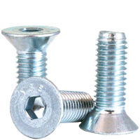 M10-1.50 x 40 mm Flat Head Socket Cap Screws, Metric Class 12.9, Zinc-Bake Cr+6, Full Thread, Coarse (UNC), Alloy Steel, Qty 100