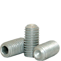 M8-1.25 x 8 mm Socket Set Screws, Cup Point, Metric Class 45H, Zinc-Bake Cr+3, Coarse (UNC), Alloy Steel, ISO 4029 / DIN 916, Qty 100
