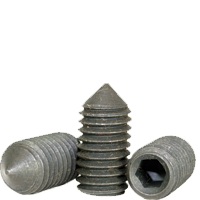 5/16"-18 x 1 1/2" Socket Set Screws, Non-Standard, Cone Point, Black Oxide, Coarse (UNC), Alloy Steel, Qty 100