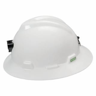 MSA 815009 Hat V-Gd/Lamp Brkt & Cord Holder White