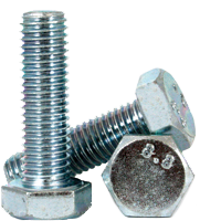 M14-2.00 x 90 mm Hex Cap Screws, Metric Class 8.8, Zinc Cr+3, Partial Thread, Coarse (UNC), Medium Carbon Steel, DIN 931, Qty 25