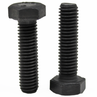 M16-2.00 x 100mm Hex Cap Screws, Metric Class 10.9, Plain Finish, Partial Thread, Qty 25