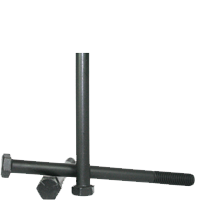 1 1/8"-12 x 5" Hex Cap Screws, Grade 8, Plain Finish, Partial Thread, Fine (UNF), Alloy Steel, Qty 1