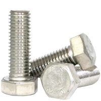 M22-2.50 x 130 mm Hex Cap Screws, 18-8 Stainless Steel A2, Full Thread, Coarse (UNC), DIN 933, Qty 5