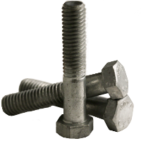 3/8"-16 x 10" Hex Bolts, Grade A, A307, Hot-Dipped Galvanized HDG, Partial Thread (6" Thread), Coarse (UNC), Qty 25