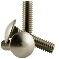 1/2"-13 x 7" Carriage Bolts, 316 Stainless Steel, Partial Thread, Qty 25