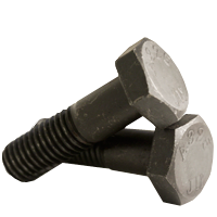 1/2"-13 x 2" Heavy Hex Structural Bolts, Type 1, Plain Finish, Partial Thread, A325, Qty 100