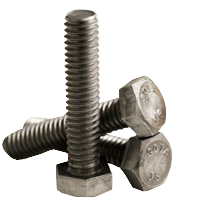5/16"-18 x 2 1/4" Hex Tap Bolts, Grade A, Full Thread, Plain Finish, Coarse (UNC), Low Carbon Steel, A307, Qty 800