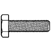 3/4"-10 x 6" Hex Tap Bolts, Grade A, A307, Hot-Dipped Galvanized HDG, Full Thread, Qty 50