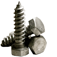 5/16"-9 x 5" Hex Lag Screws, Hot-Dipped Galvanized HDG, Low Carbon Steel, Qty 50
