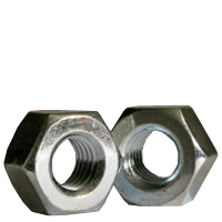 1 3/8"-6 Heavy Hex Nuts, Grade A, A563, Zinc Cr+3, Coarse (UNC), Qty 5