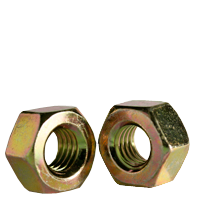 1/2"-13 Heavy Hex Nuts, Grade A, A563, Zinc-Yellow Cr+6, Coarse (UNC), Qty 100
