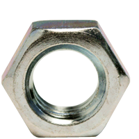 7/16"-20 Hex Jam Nuts, Grade A, A563, Zinc Cr+3, Fine (UNF), Low Carbon Steel, Qty 100