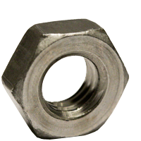 #8-32 x 11/32" x 1/8" Hex Machine Screw Nuts, Plain Finish, Low Carbon Steel, Qty 100