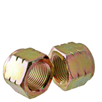 5/8"-18 Nylon Insert Lock Nuts, Grade C (N8), Zinc-Yellow Cr+6, Qty 50