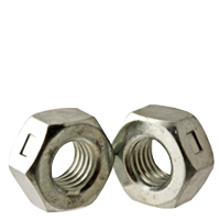 1"-14 Reversible Lock Nuts, Grade A, Zinc Cr+3, Fine (UNS), Low Carbon Steel, Qty 25