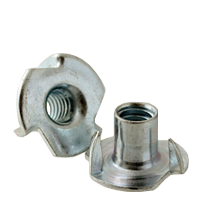 #10-32 x 5/16" Tee Nuts, 3 Prong, Zinc Cr+3, Qty 400