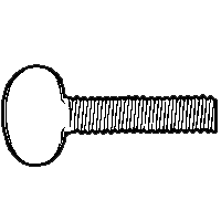 5/16"-18 x 1" Thumb Screws, No Shoulder, Type B, Zinc Cr+3, Qty 100
