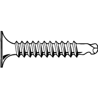 #8-18 x 3" Proferred Self-Drilling Drywall Screws, Phillips Bugle Head, #2 Point BSD, Gray Phosphate, Qty 100