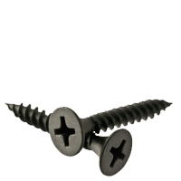 #6 x 1 5/8" Drywall Screws, Phillips Bugle Head, Gray Phosphate Finish, Coarse (UNC), Qty 100
