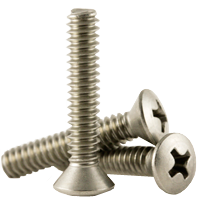 1/4"-20 x 1/2" Machine Screws, Phillips Oval Head, 18-8 Stainless Steel A2, Full Thread, Coarse (UNC), Qty 500