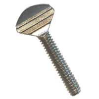 1/4"-20 x 5/8" Regular Thumb Screws, No Shoulder, Type B, 18-8 Stainless Steel, Qty 100