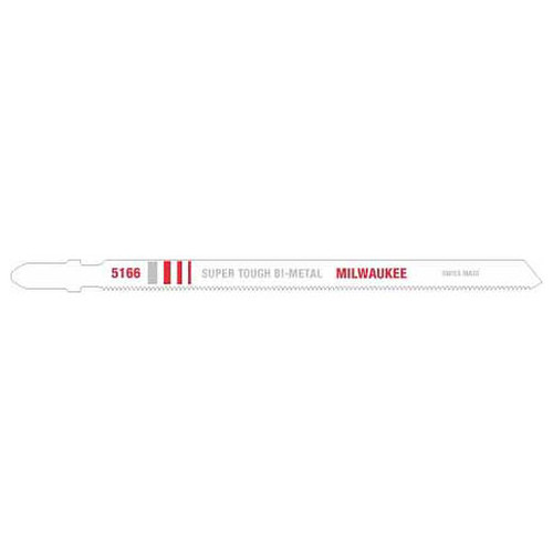 Milwaukee 48-42-5166 5-1/4" 24TPI T-Shank Metal Cutting Bi-Metal Jig Saw Blades 5PK