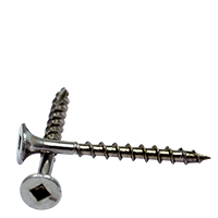 #8-8 x 2-1/2"/ 1-3/4 Drywall Screws (Wood & Deck), Square Drive Bugle Head, Type 17, 18-8 Stainless Steel, Qty 500