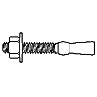3/8" x 2 1/4" Ramset Trubolt Wedge Anchors, Zinc, Qty 50