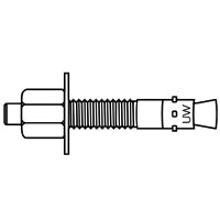1/4"-20 x 1 3/4" Wedge Anchors, Ultrawedge, 316 Stainless Steel, Qty 100