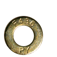 3/4" x 1 15/32" Structural Flat Washers, F436, Zinc-Yellow Cr+6, Medium Carbon Steel, Qty 250