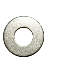 2" USS Flat Washers, Zinc Cr+3, Low Carbon Steel, Qty 5