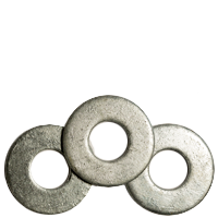 3/8" USS Flat Washers, Hot-Dipped Galvanized HDG, Low Carbon Steel, Qty 5