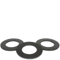 1 1/2" SAE Flat Washers, Plain Finish, Medium Carbon Steel, Thru-Hardened (Imported), Qty 10