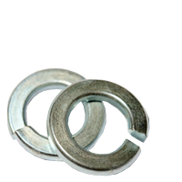 1 1/8" Regular Split Lock Washers, Zinc Cr+3, Qty 50