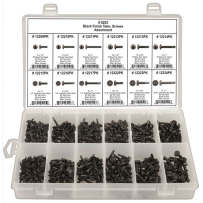 DISCO PHILLIPS PAN & HEX HEAD TEK ASSORTMENT / BLACK