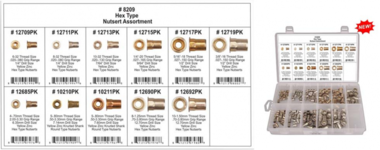 DISCO HEX TYPE STEEL NUTSERT ASSORTMENT