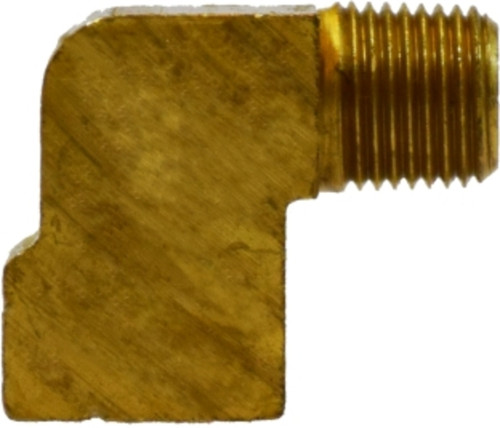 Midland Metal 00889-0404 90 Degree Elbow, Double Compression, 189 1/4 x 1/4 Elbow, Brass Fittings