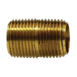 AMC 06112-06 Nipple, 3/8 in MPT x 3/8 in MPT, 1 in, Brass