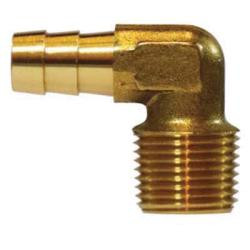 AMC 07020-0808FRG 90 deg Elbow, 1/2 in Hose Barbed x 1/2 in MIP, Brass