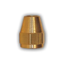 Mid-America Fittings 21110X3 Hex Short Rod Nut, 3/16 in SAE 45 deg Flare, Brass