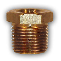 Mid-America Fittings 23226X2 Bushing, 3/8 in MIP x 1/8 in FIP, 3/4 in, Brass