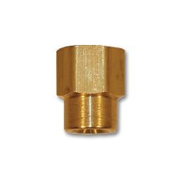 Mid-America Fittings 23306X2 Reducing Coupling, 3/8 in FPT x 1/8 in FPT, 0.94 in, Brass