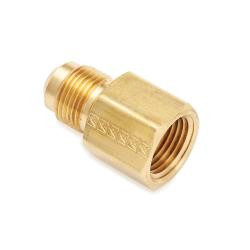 Mid-America Fittings 246X3 Adapter, 3/16 in SAE 45 deg Male Flared x 1/8 in FNPTF, Brass